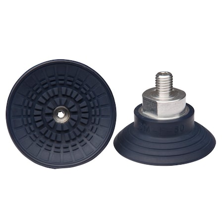 Fipa Flat vacuum cup diam. 60 mm, NBR blue, fitting M10-male 103.060.051.1